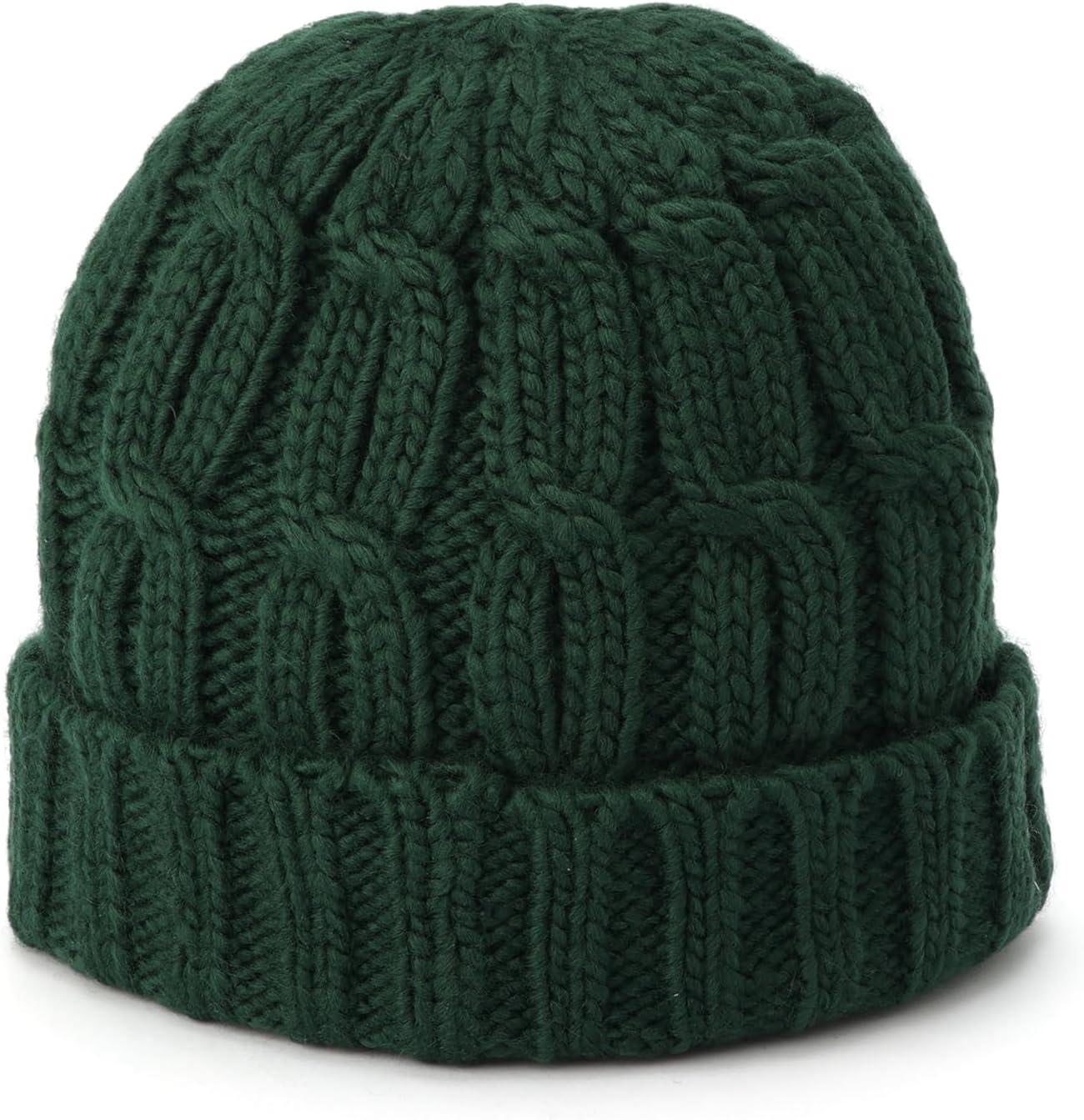 imageMichael Kors Mens V Cable Watch Cap Comfortable ampamp Warm Beanie ampamp Accessory Hat for Cold WeatherDark Emerald