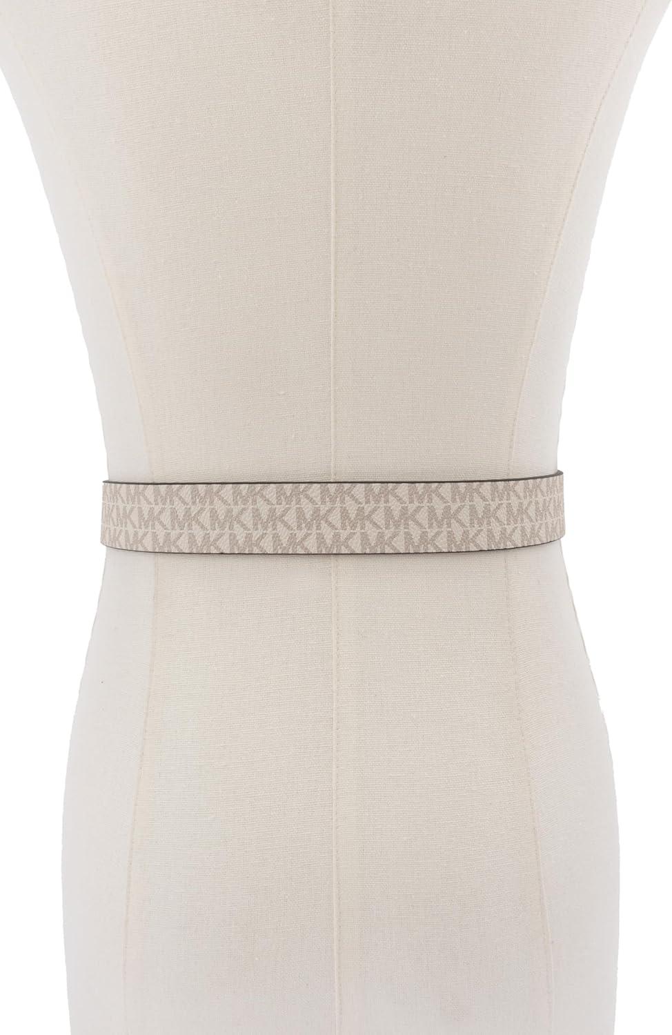 imageMichael Kors Womens 1 Inch Reversible Belt Stylish Fashion Accessory for Everyday WearLt Sand