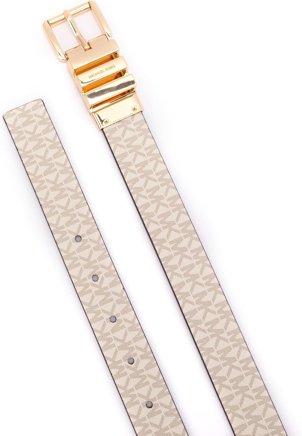 imageMichael Kors Womens 1 Inch Reversible Belt Stylish Fashion Accessory for Everyday WearLt Sand