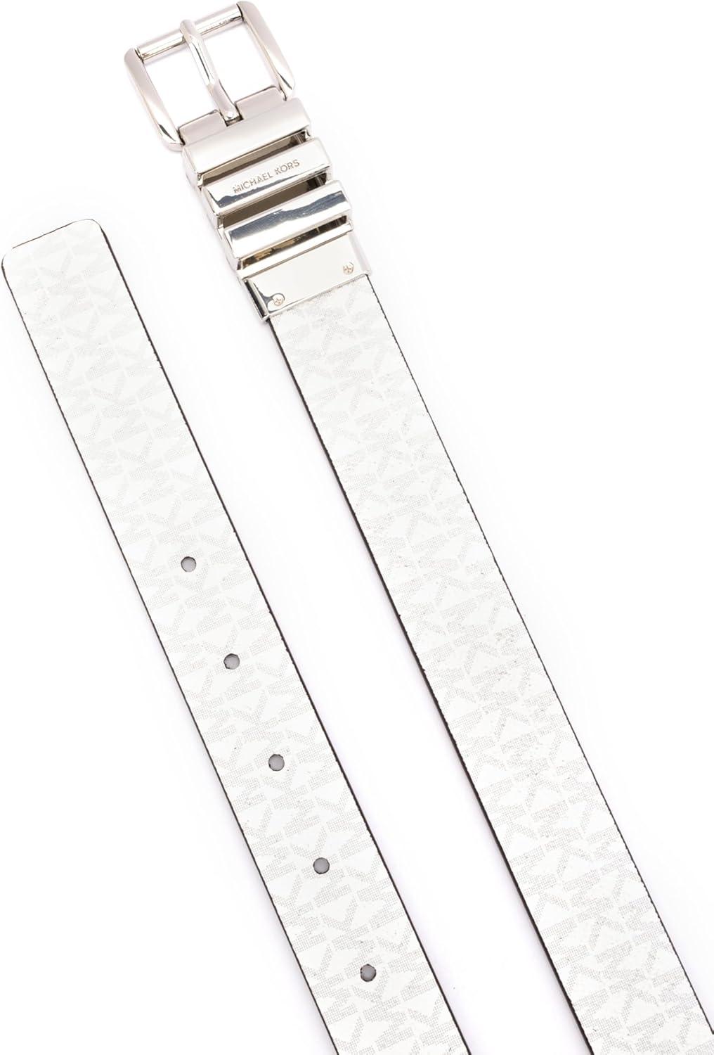 imageMichael Kors Womens 1 Inch Reversible Belt Stylish Fashion Accessory for Everyday WearOptic White