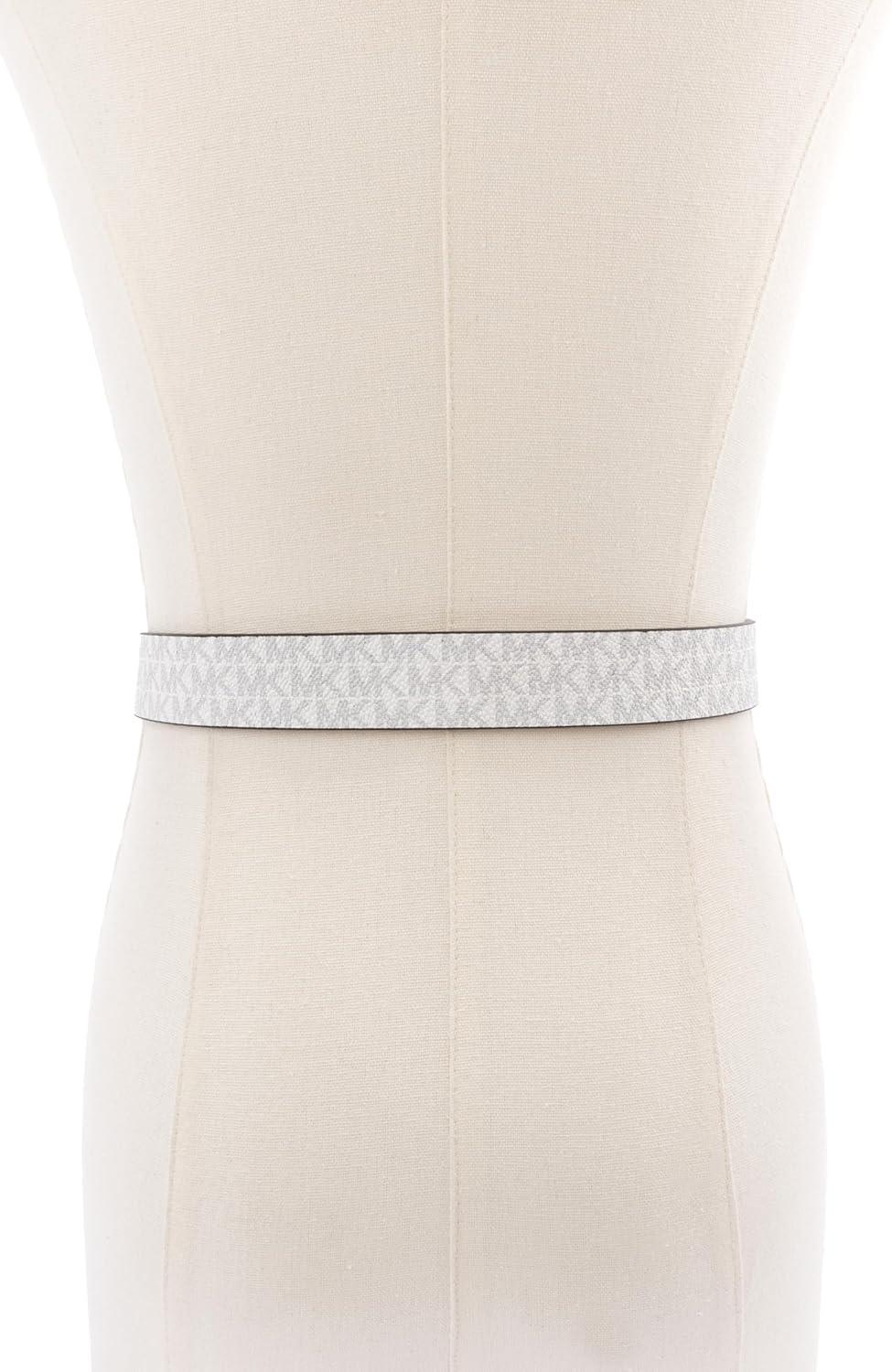 imageMichael Kors Womens 1 Inch Reversible Belt Stylish Fashion Accessory for Everyday WearOptic White