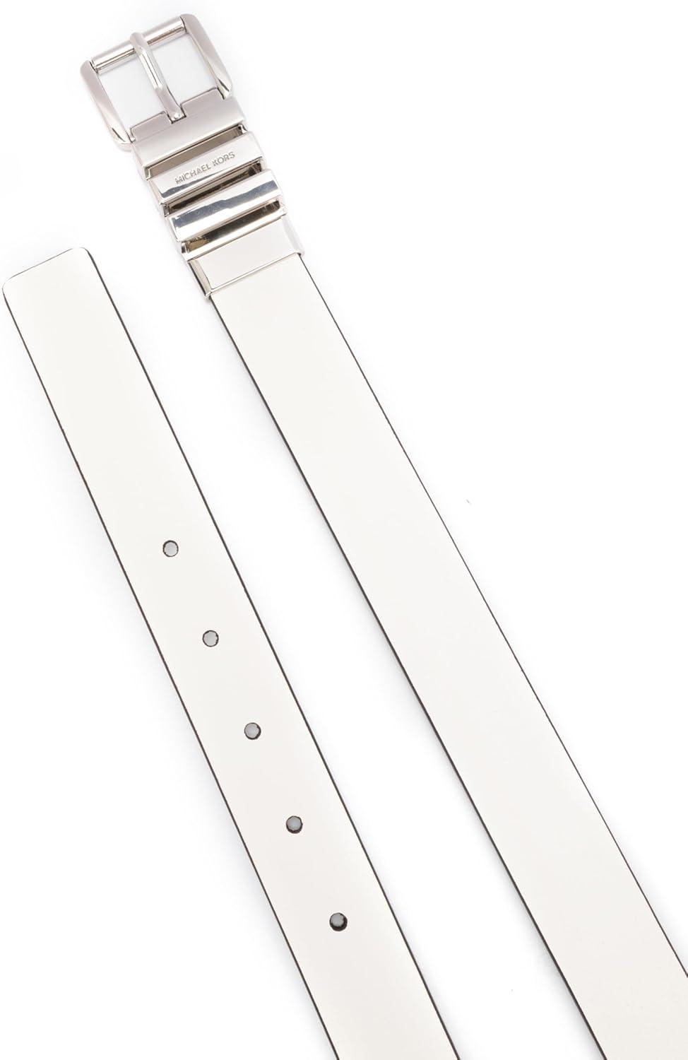 imageMichael Kors Womens 1 Inch Reversible Belt Stylish Fashion Accessory for Everyday WearOptic White