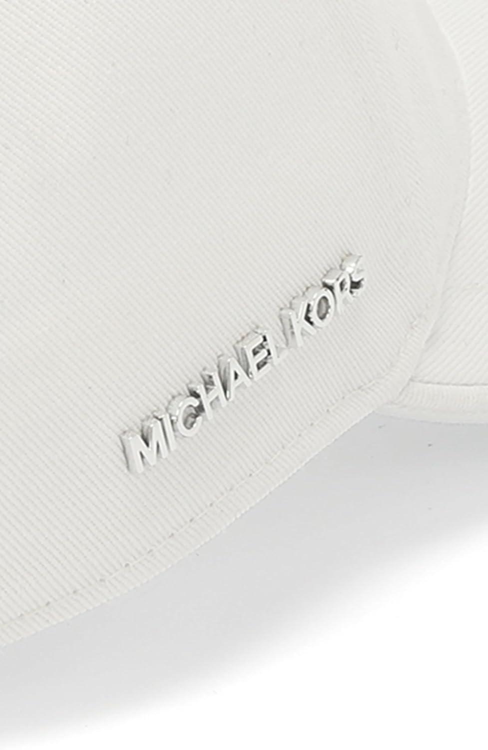 imageMichael Kors Womens Baseball Cap with Logo Stylish Hat ampamp Fashion AccessoryOptic White