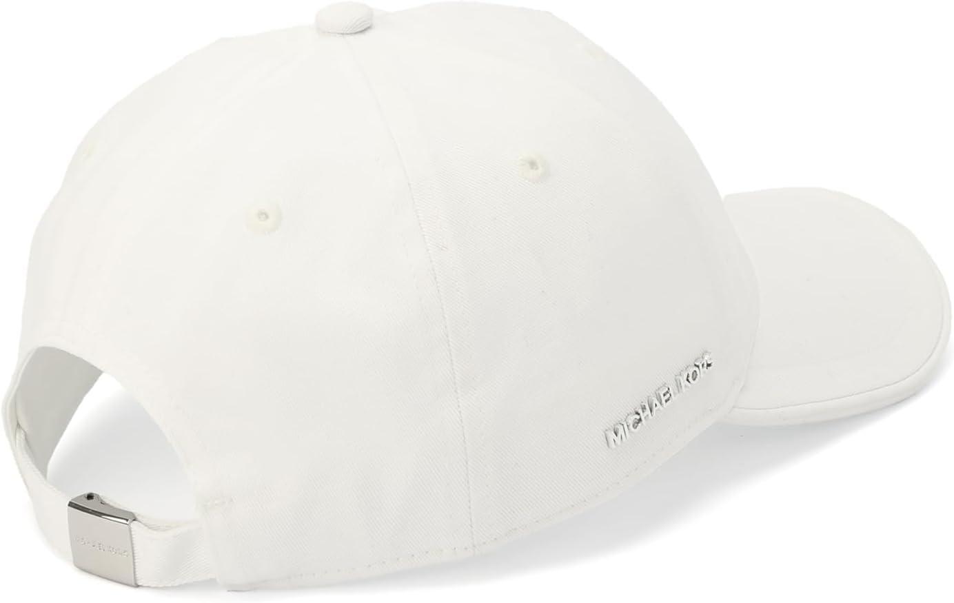 imageMichael Kors Womens Baseball Cap with Logo Stylish Hat ampamp Fashion AccessoryOptic White