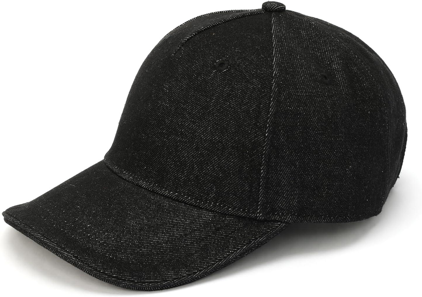imageMichael Kors Womens Distressed Denim Baseball Cap Stylish Hat ampamp Fashion AccessoryBlack