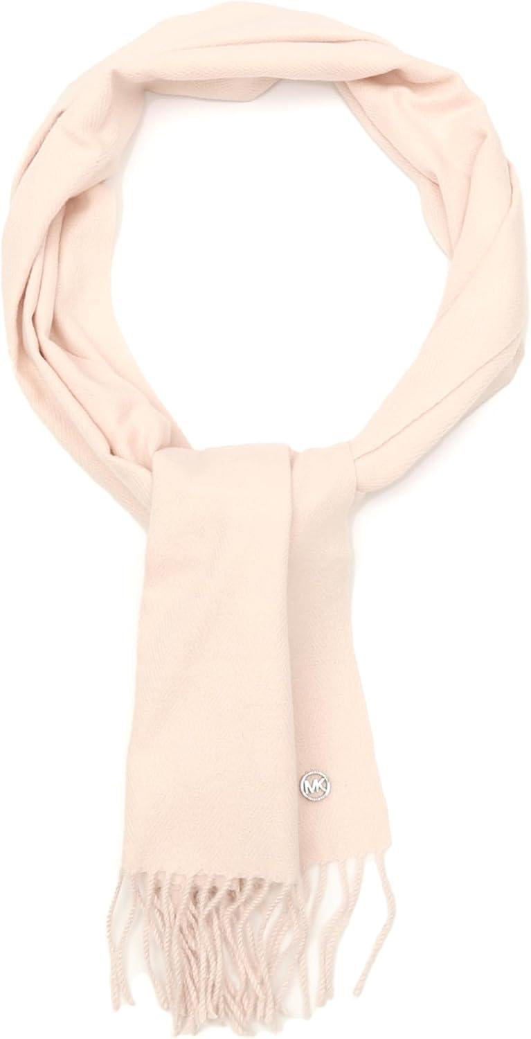 imageMichael Kors Womens Metallic Herringbone Wrap Stylish Fashion AccessorySoft Pink Metallic