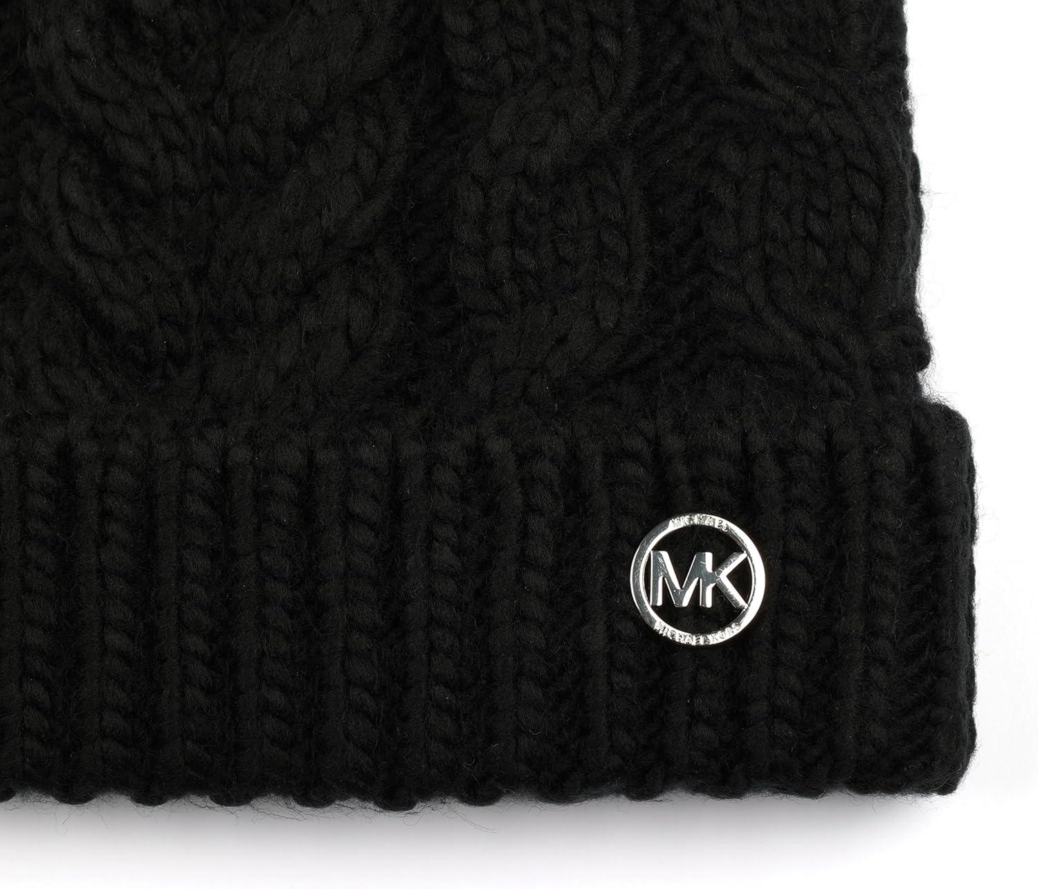 imageMichael Kors Womens Moving Cables Beanie Stylish Hat ampamp Fashion Accessory Cap for WomenBlack