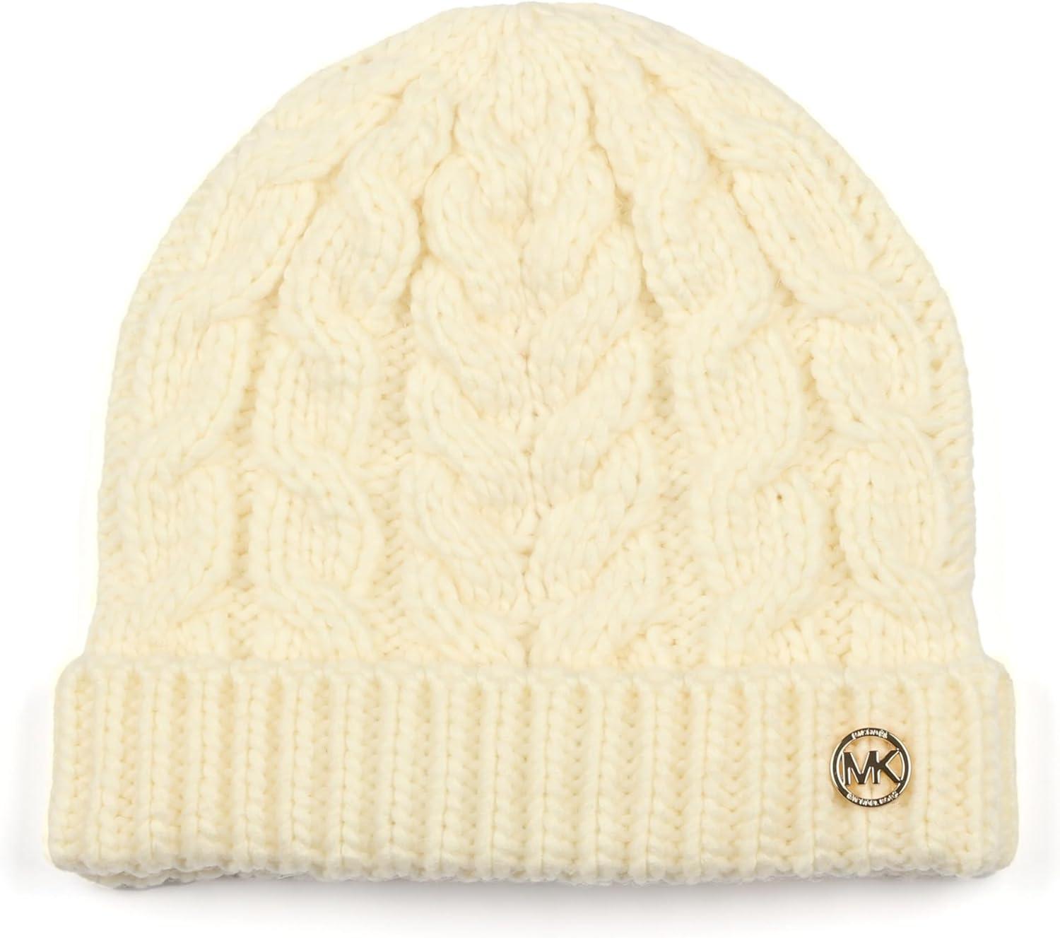 imageMichael Kors Womens Moving Cables Beanie Stylish Hat ampamp Fashion Accessory Cap for WomenCream