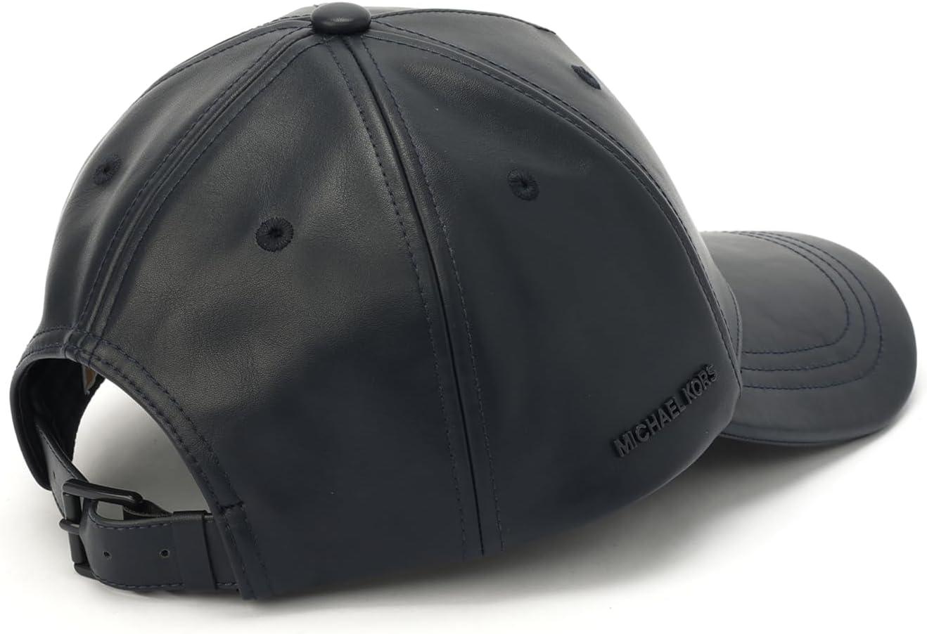 imageMichael Kors Womens Neoprene ampamp Leather Baseball Cap Stylish Hat ampamp Fashion AccessoryNavy