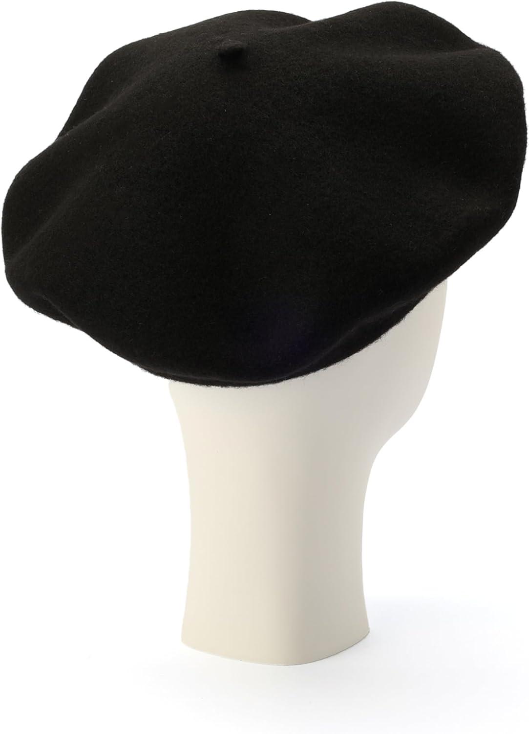 imageMichael Kors Womens Wool Felt Beret Stylish Hat ampamp Fashion Accessory Cap for Cold Weather Black