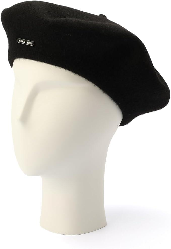 imageMichael Kors Womens Wool Felt Beret Stylish Hat ampamp Fashion Accessory Cap for Cold Weather Black