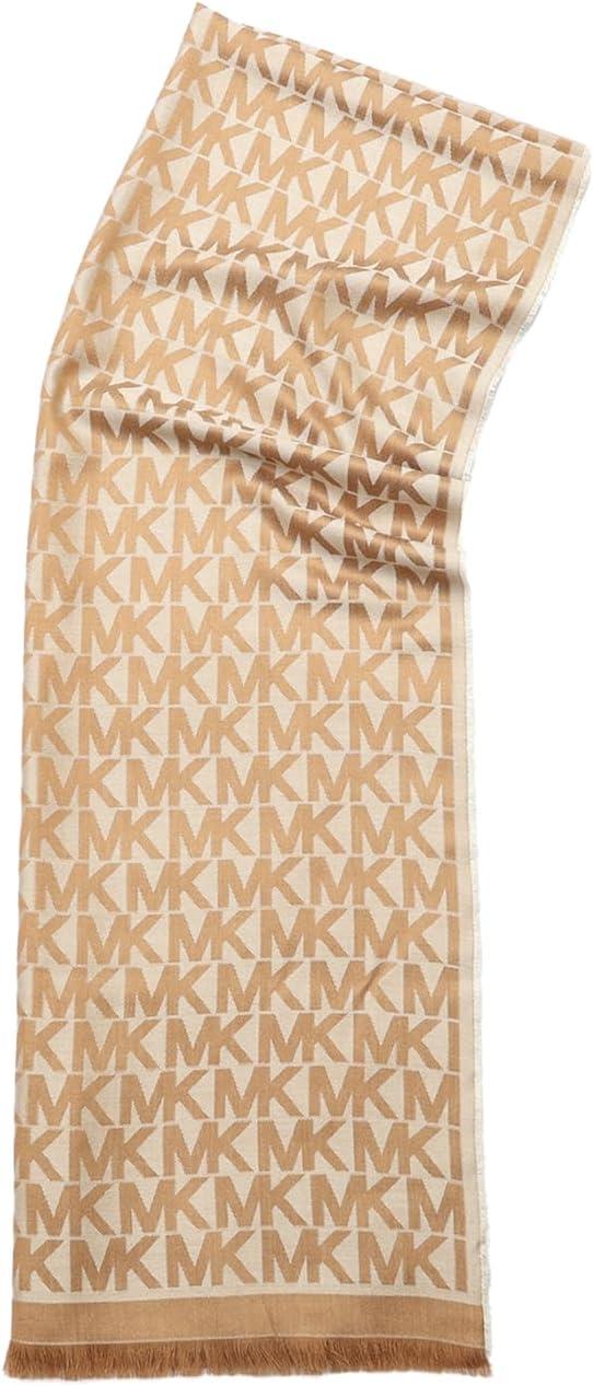 imageMichael Kors womens Mk Charm Colorblocked Lws Scarf Stylish Fashion Accessory for Cold WeatherCamel