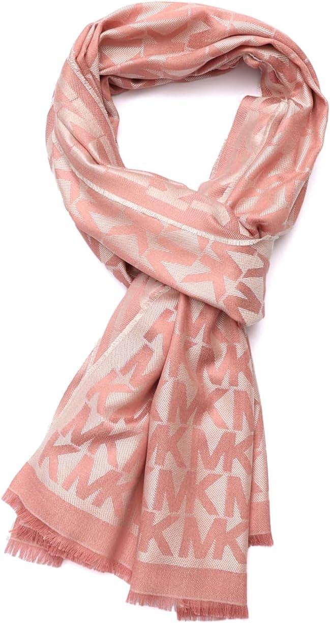 imageMichael Kors womens Mk Charm Colorblocked Lws Scarf Stylish Fashion Accessory for Cold WeatherDusty Rose