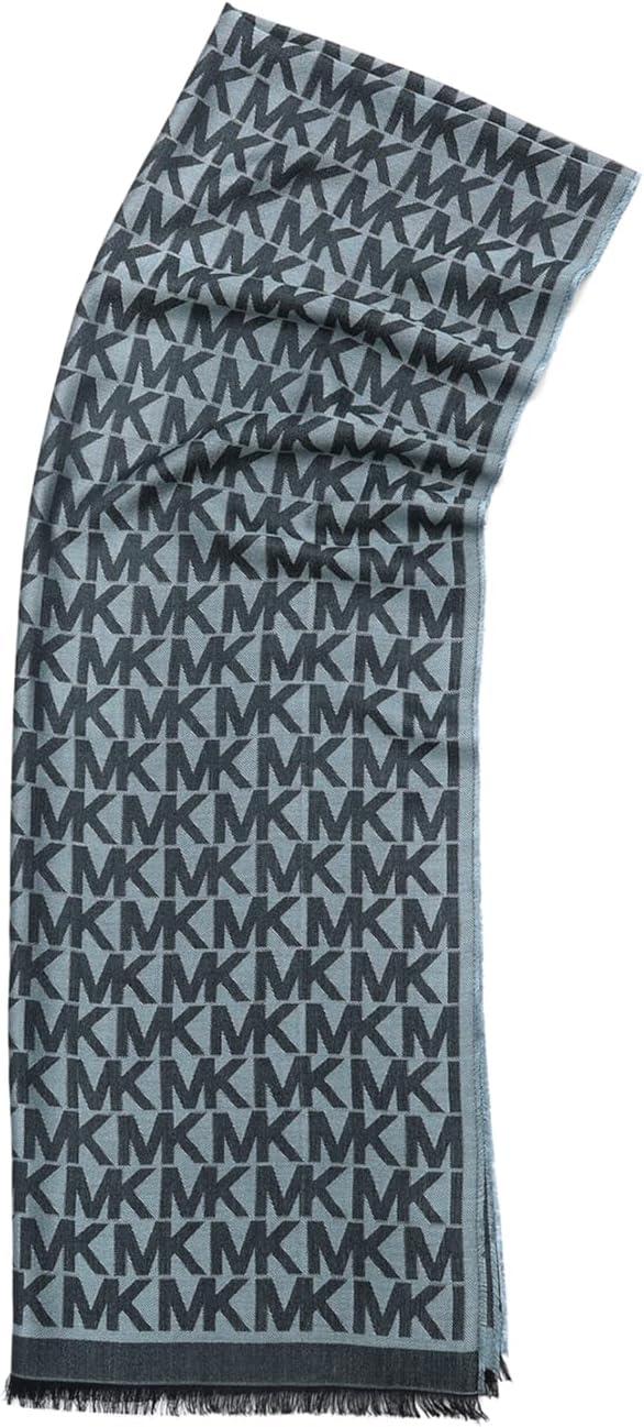 imageMichael Kors womens Mk Charm Colorblocked Lws Scarf Stylish Fashion Accessory for Cold WeatherMidnight