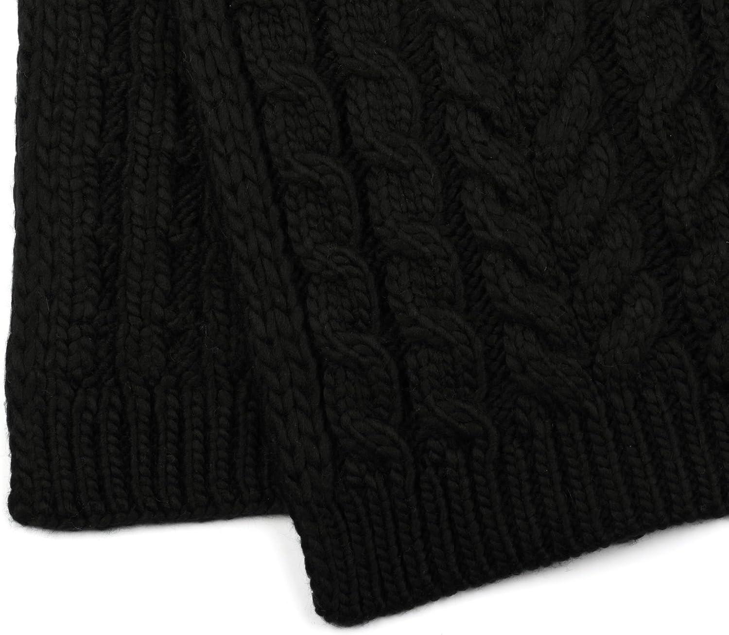 imageMichael Kors womens Moving Cables Scarf Stylish Fashion Accessory Ideal for Cold WeatherBlack
