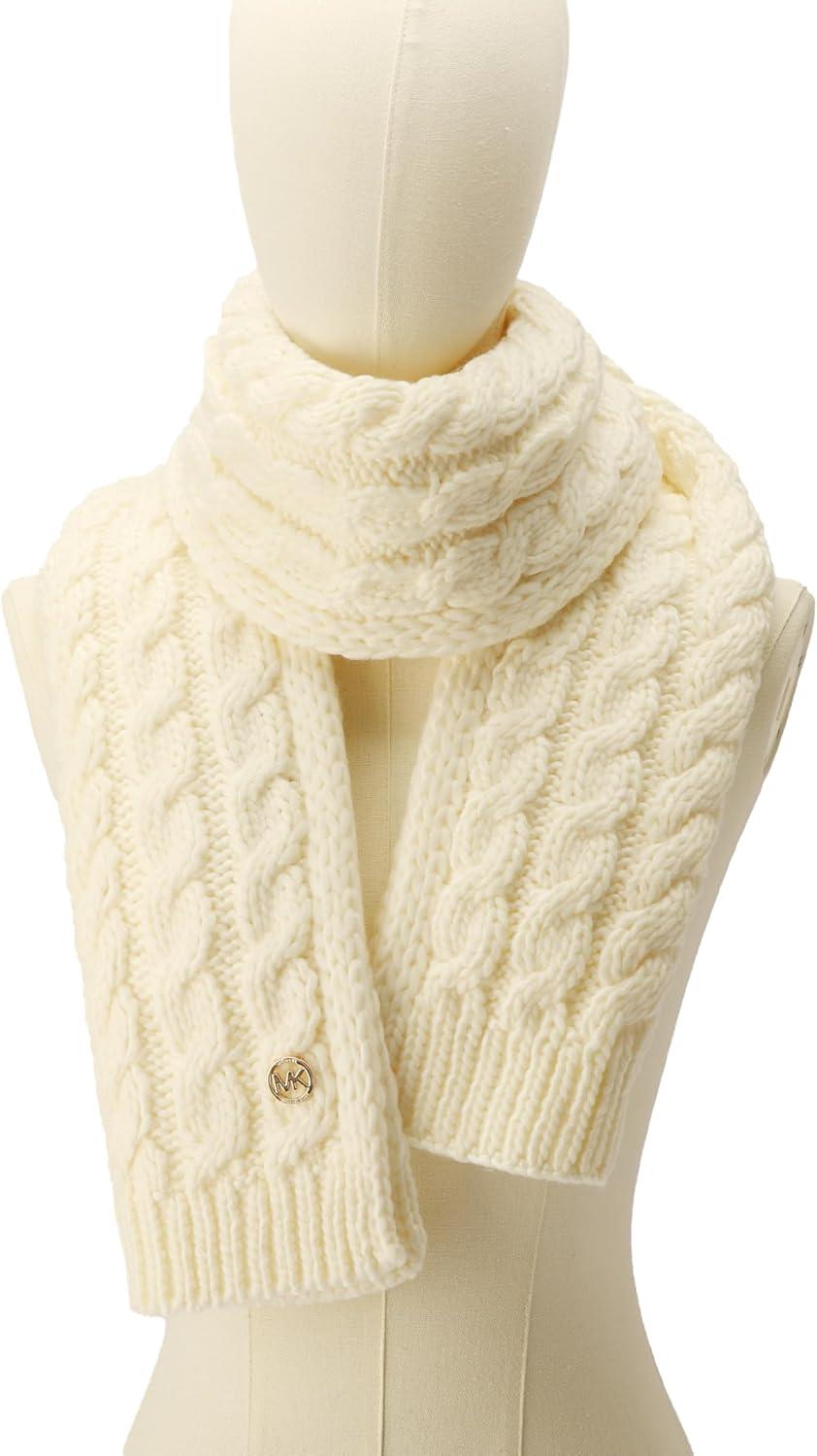 imageMichael Kors womens Moving Cables Scarf Stylish Fashion Accessory Ideal for Cold WeatherCream