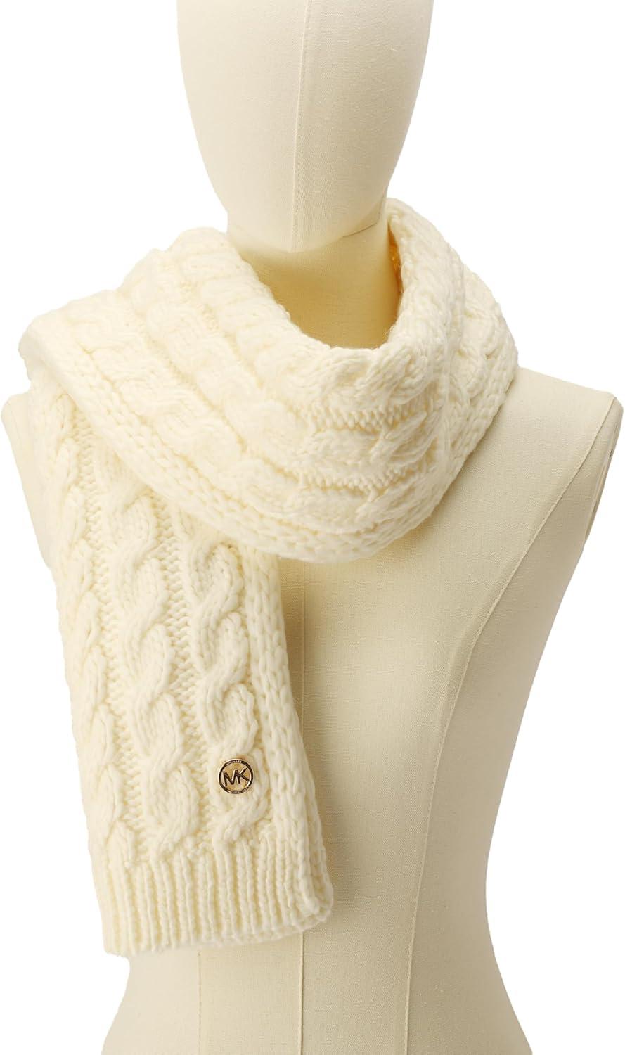 imageMichael Kors womens Moving Cables Scarf Stylish Fashion Accessory Ideal for Cold WeatherCream