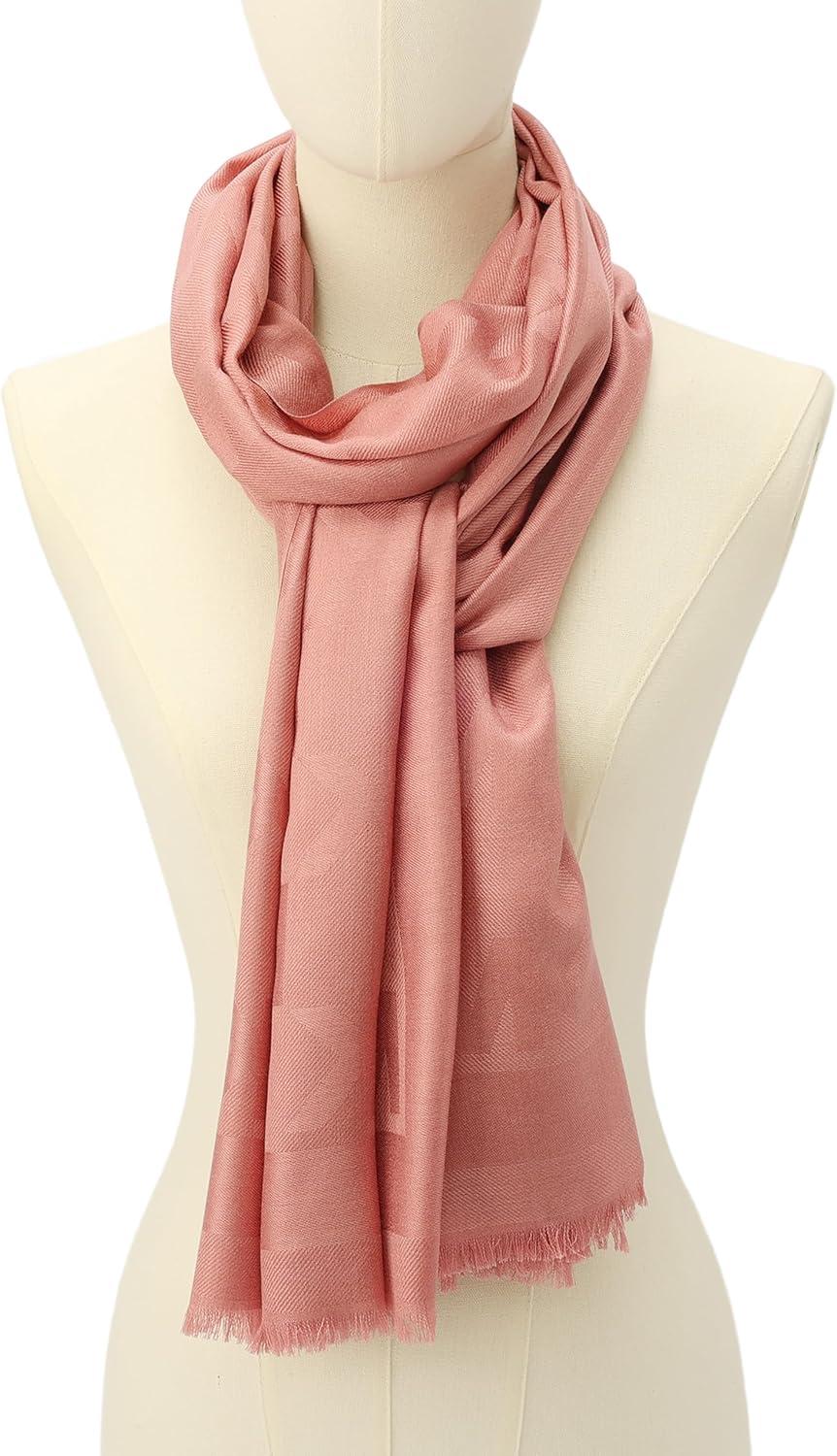 imageMichael Kors womens Stacked Full Scale Scarf Soft ampamp Stylish Fashion Accessory for Cold WeatherDusty Rose