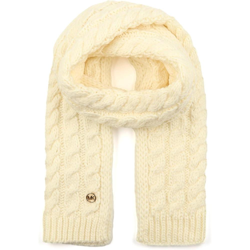 imageMichael Kors womens Moving Cables Scarf Stylish Fashion Accessory Ideal for Cold WeatherCream