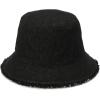 imageMichael Kors Womens Distressed Denim Bucket Hat Stylish Cap ampamp Fashion Accessory Black