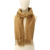 imageMichael Kors Womens Metallic Herringbone Wrap Stylish Fashion AccessoryDark Camel Gold Me