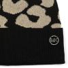 imageMichael Kors Womens Metallic Leopard Cuff Hat Stylish Beanie ampamp Fashion Accessory CapBlack Gold Metallic