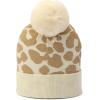 imageMichael Kors Womens Metallic Leopard Cuff Hat Stylish Beanie ampamp Fashion Accessory CapCream Gold Metalli