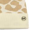 imageMichael Kors Womens Metallic Leopard Cuff Hat Stylish Beanie ampamp Fashion Accessory CapCream Gold Metalli