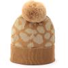 imageMichael Kors Womens Metallic Leopard Cuff Hat Stylish Beanie ampamp Fashion Accessory CapDark Camel Gold Me