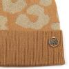 imageMichael Kors Womens Metallic Leopard Cuff Hat Stylish Beanie ampamp Fashion Accessory CapDark Camel Gold Me