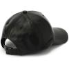 imageMichael Kors Womens Neoprene ampamp Leather Baseball Cap Stylish Hat ampamp Fashion AccessoryBlack