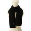 imageMichael Kors womens Moving Cables Scarf Stylish Fashion Accessory Ideal for Cold WeatherBlack