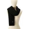 imageMichael Kors womens Moving Cables Scarf Stylish Fashion Accessory Ideal for Cold WeatherBlack