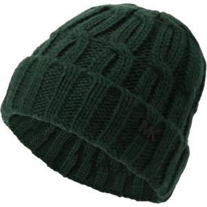 imageMichael Kors Mens V Cable Watch Cap Comfortable ampamp Warm Beanie ampamp Accessory Hat for Cold WeatherDark Emerald