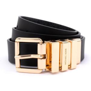 imageMichael Kors Womens 1 Inch Reversible Belt Stylish Fashion Accessory for Everyday WearBlackGold