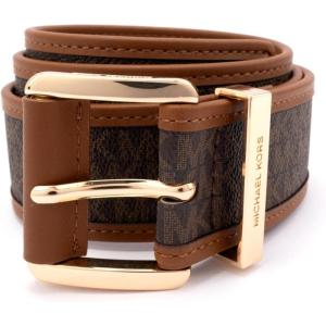imageMichael Kors Womens 175 Inch Logo Belt with Grommets Stylish Fashion Accessory for Everyday WearBrown