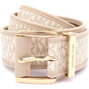 imageMichael Kors Womens 175 Inch Logo Belt with Grommets Stylish Fashion Accessory for Everyday WearLT SAND