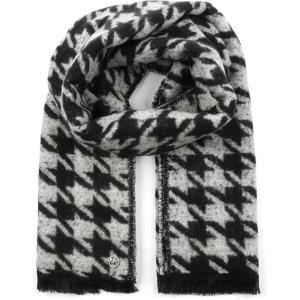 imageMichael Kors Womens Houndstooth Wrap Stylish Fashion Accessory Scarf for Cold Weather