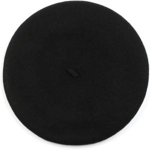 imageMichael Kors Womens Wool Felt Beret Stylish Hat ampamp Fashion Accessory Cap for Cold Weather Black