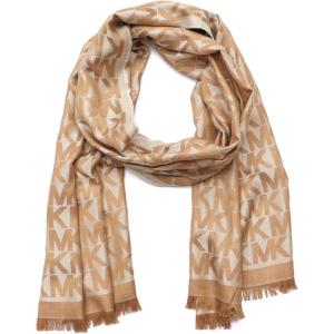 imageMichael Kors womens Mk Charm Colorblocked Lws Scarf Stylish Fashion Accessory for Cold WeatherCamel