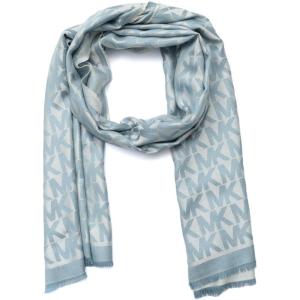 imageMichael Kors womens Mk Charm Colorblocked Lws Scarf Stylish Fashion Accessory for Cold WeatherChambray