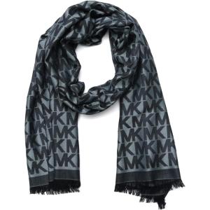 imageMichael Kors womens Mk Charm Colorblocked Lws Scarf Stylish Fashion Accessory for Cold WeatherMidnight