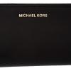 imageMichael Kors Jet Set Travel ContinentalGoldtone HardwareBlack