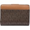 imageMichael Kors MK Charm Small Tab Compact Pocket WalletBrownAcorn