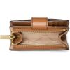 imageMichael Kors MK Charm Small Tab Compact Pocket WalletBrownAcorn
