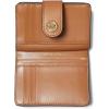 imageMichael Kors MK Charm Small Tab Compact Pocket WalletBrownAcorn