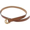 imageMichael Kors Womens 1 Inch Double Ring Leather Belt Fashion Accessory for Everyday WearLuggage