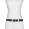 imageMichael Kors Womens 1 Inch Leather Belt with 3 Keepers Stylish Fashion Accessory for Everyday WearChocolate
