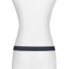 imageMichael Kors Womens 1 Inch Leather Belt with 3 Keepers Stylish Fashion Accessory for Everyday WearDark Chambray