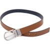 imageMichael Kors Womens 1 Inch Reversible to Saffiano Leather BeltBrownLuggage